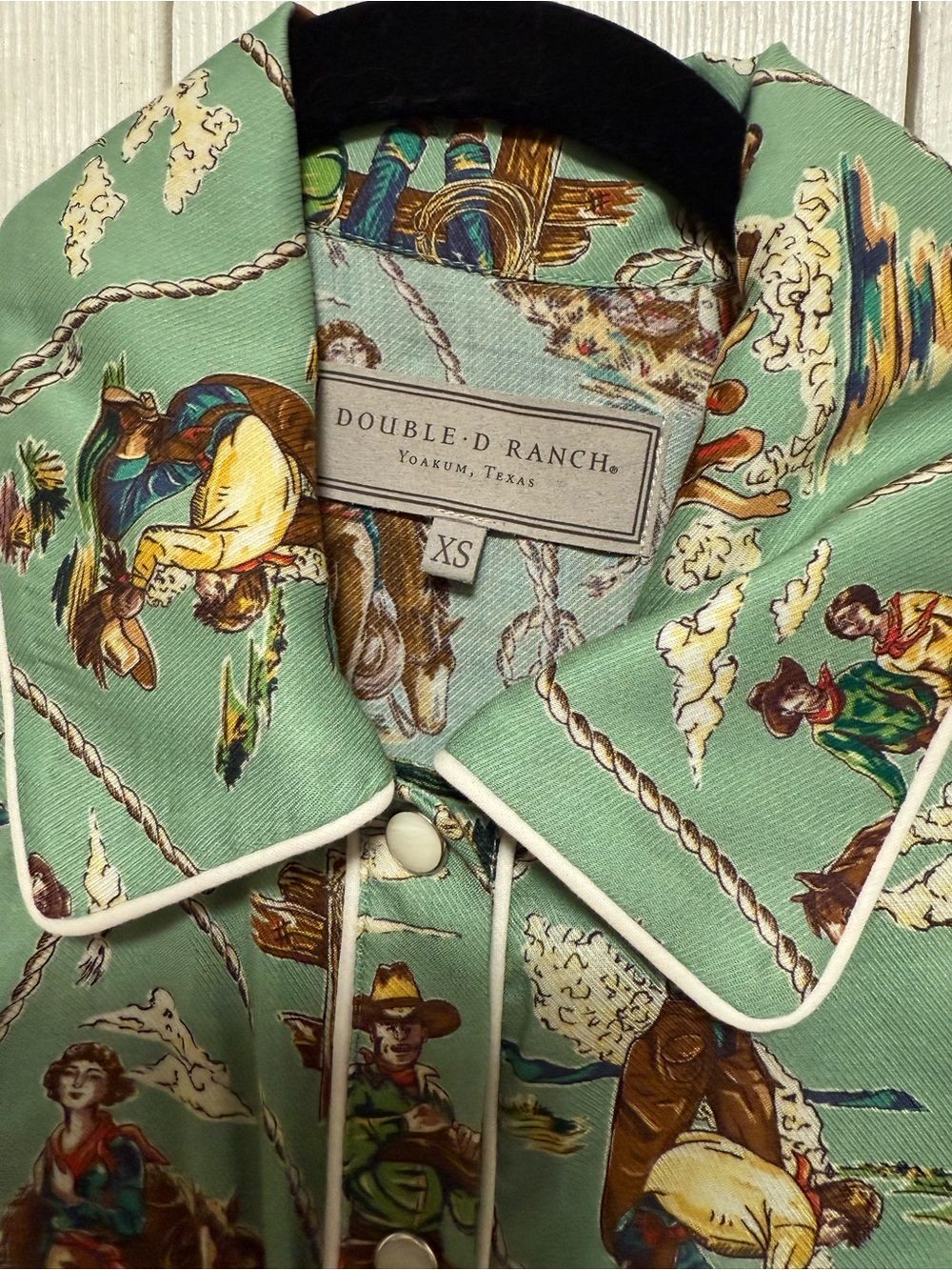 Double D Ranch Romance & Rustlers button up shirt - Picture 2 of 4